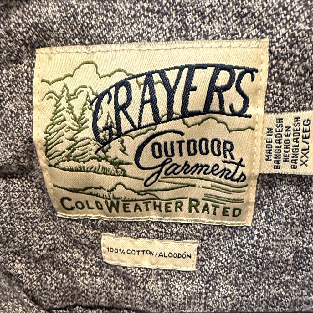 Grayers Gray Button-Front Shirt Jacket - Picture 2 of 2